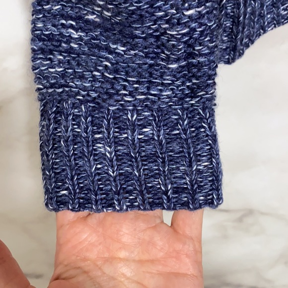 Susina Marled Blue Knit Crewneck Pullover Sweater - Picture 6 of 9